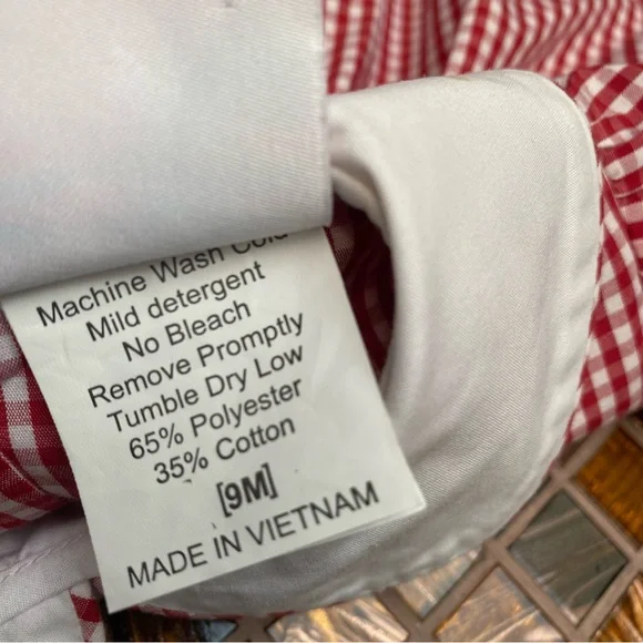 Stitchy Fish Embroidered Mini Mouse Gingham Dress - Picture 7 of 8